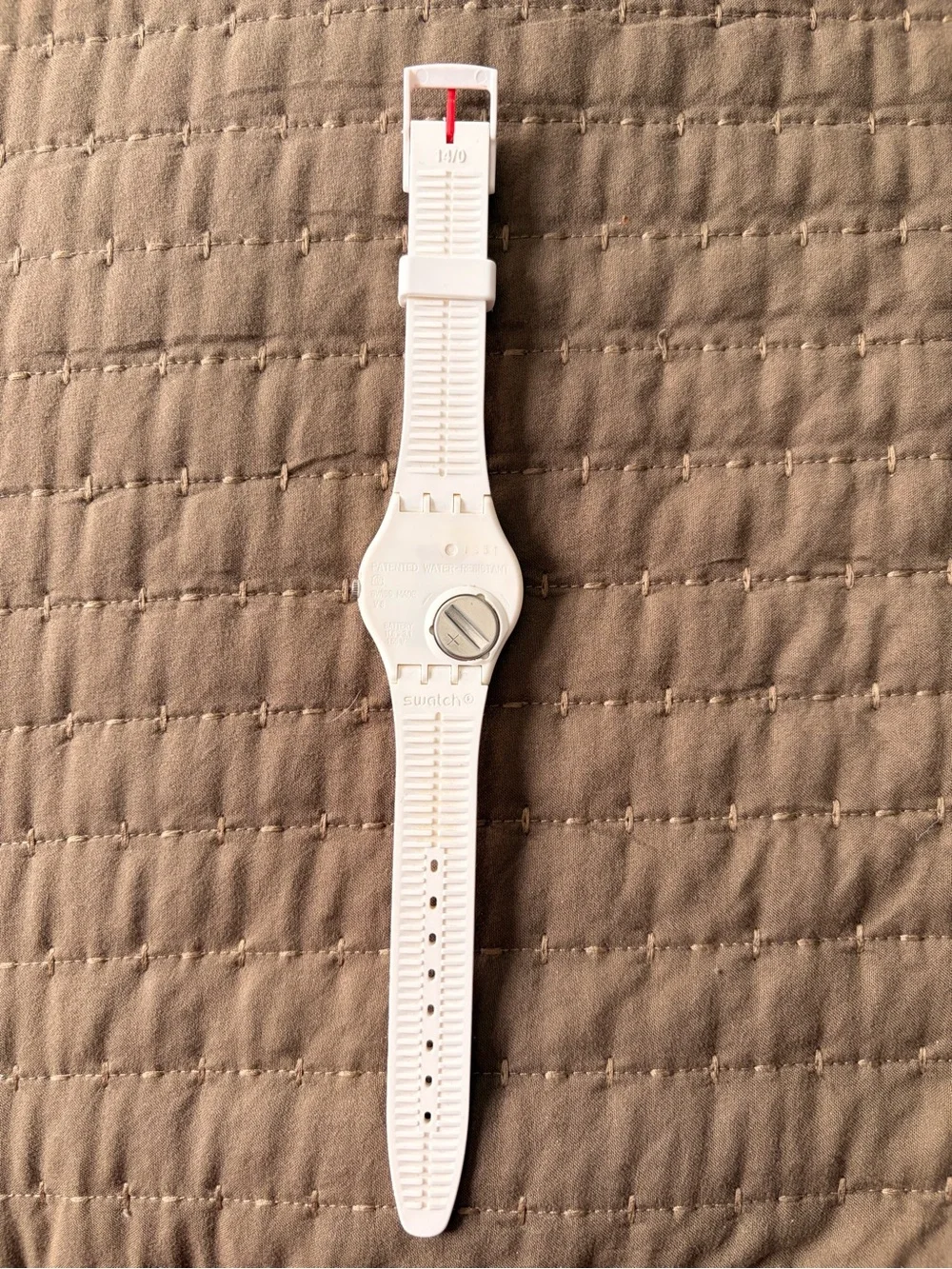 Swatch Red Silicone Analog Watch - Bright Red
